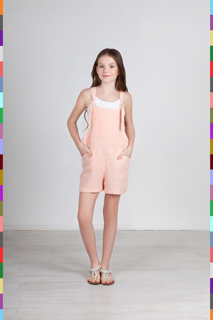 Linen kids jumpsuit