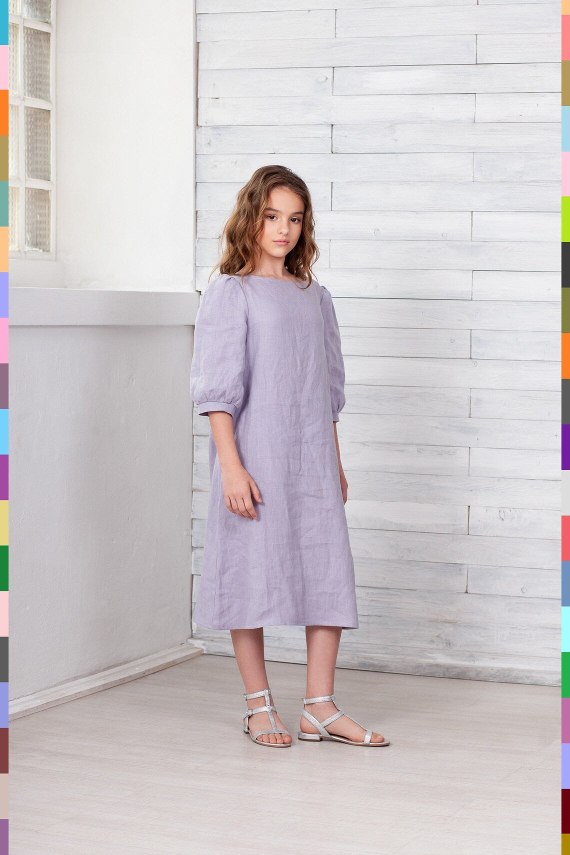 Linen kids dress