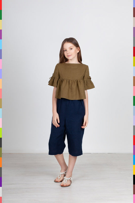 Linen kids top