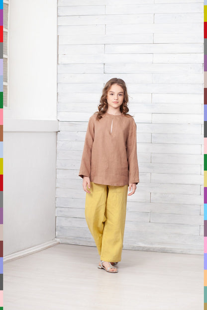 Linen kids top