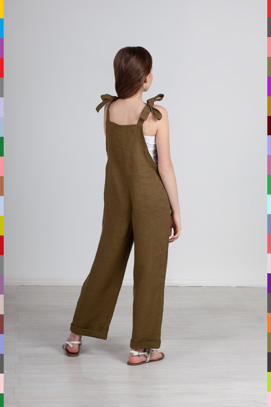 Linen kids jumpsuit