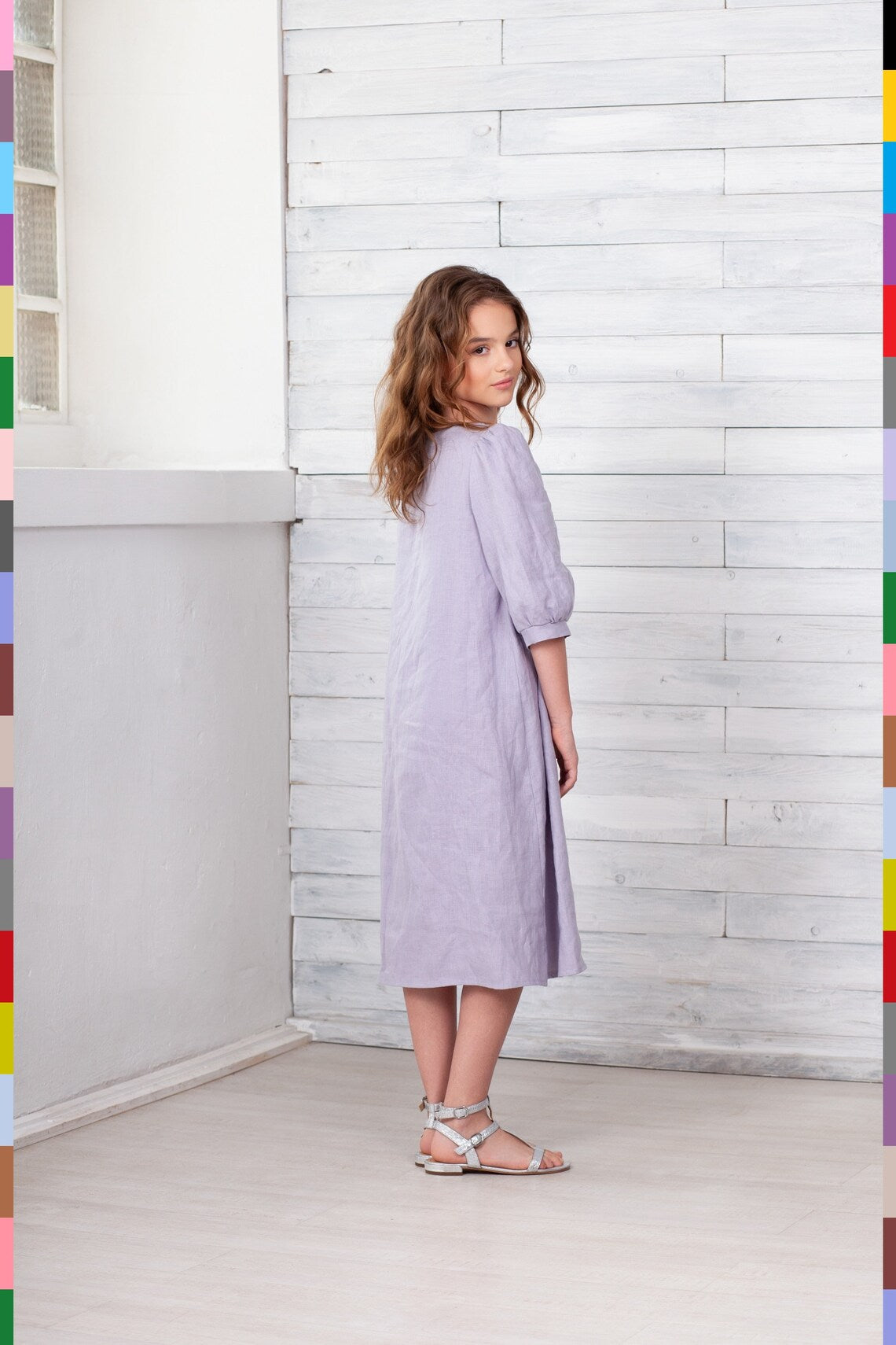 Linen kids dress