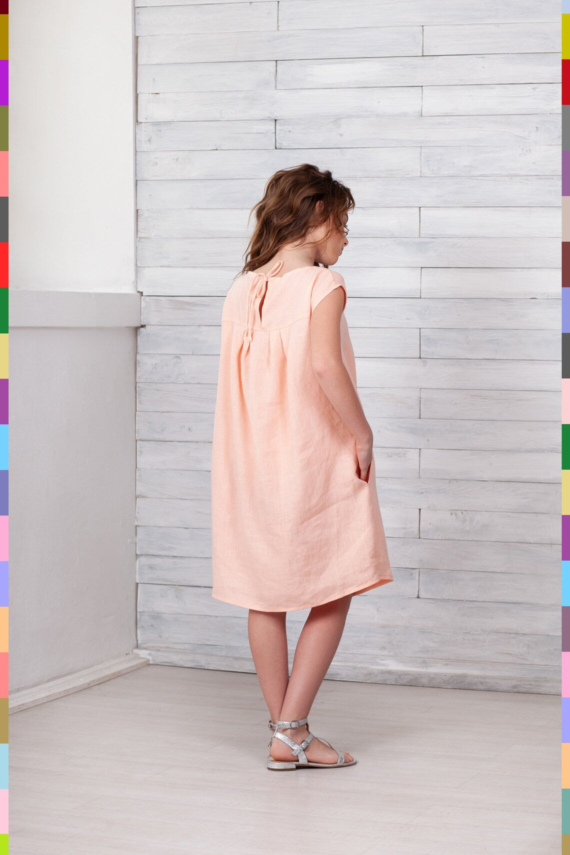 Linen kids dress