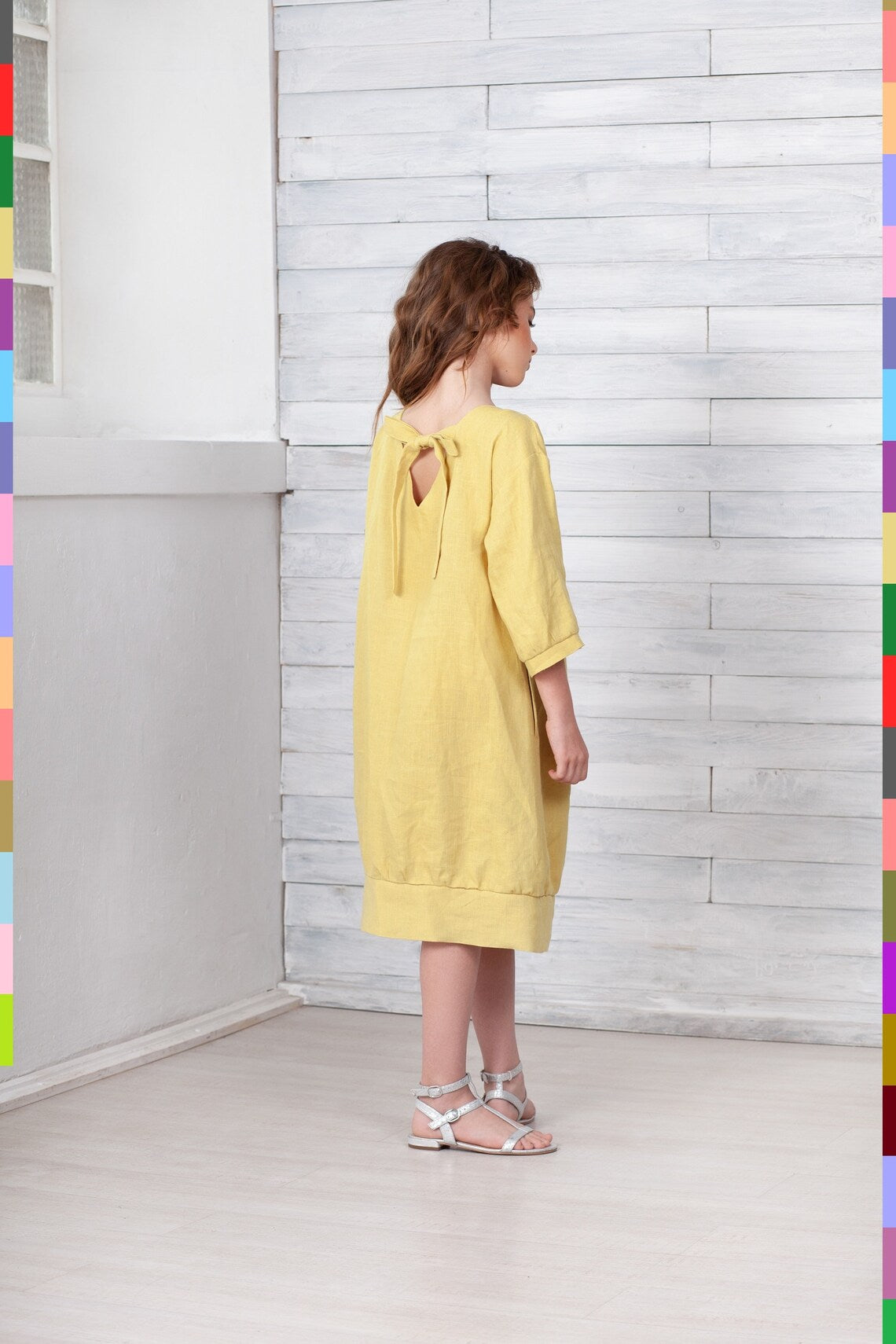 Linen kids dress