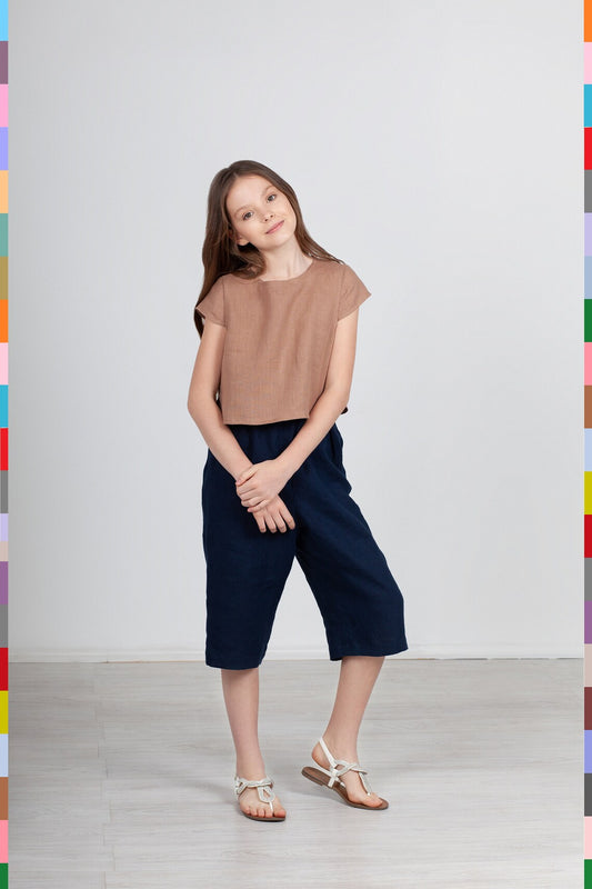 Linen kids top