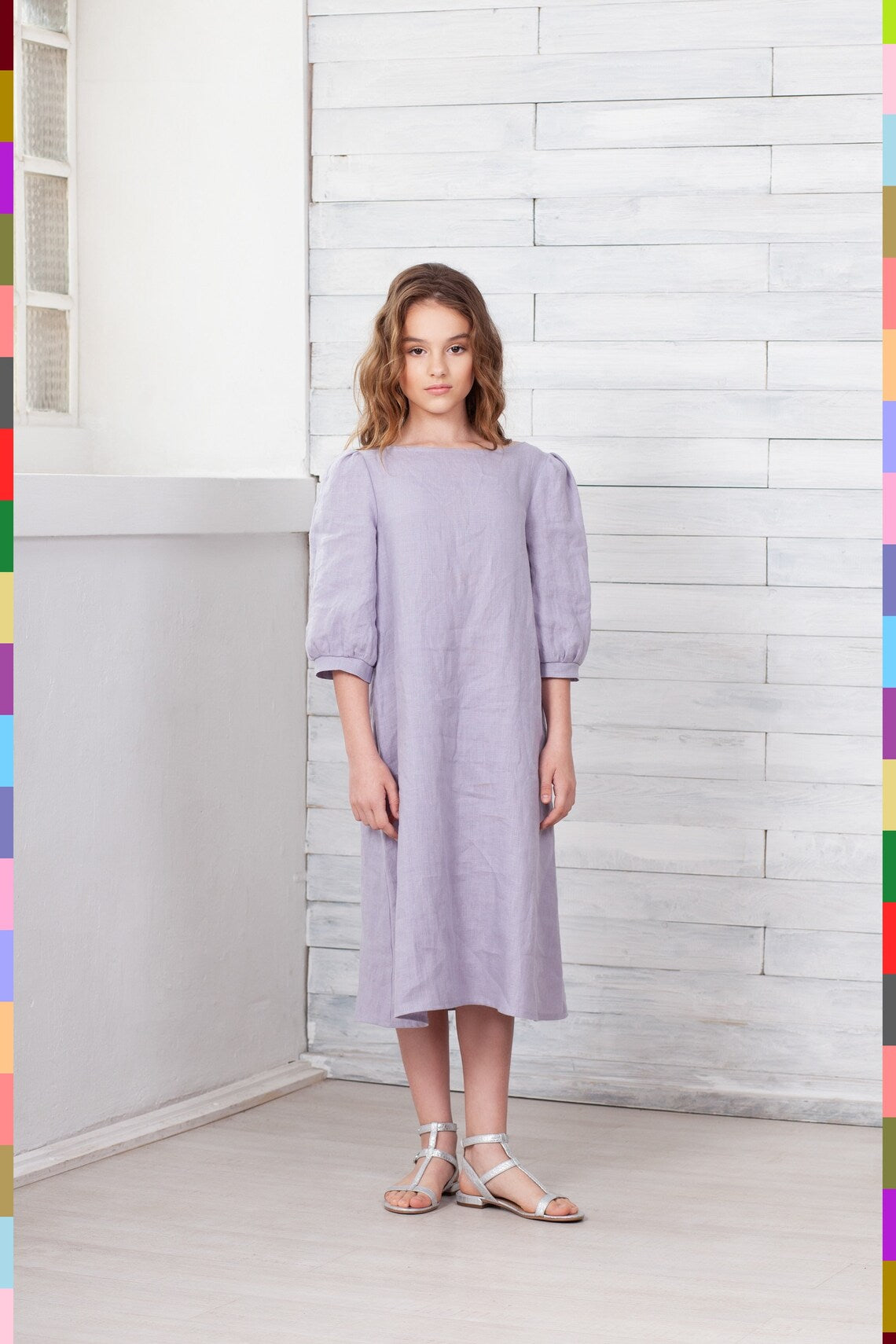 Linen kids dress