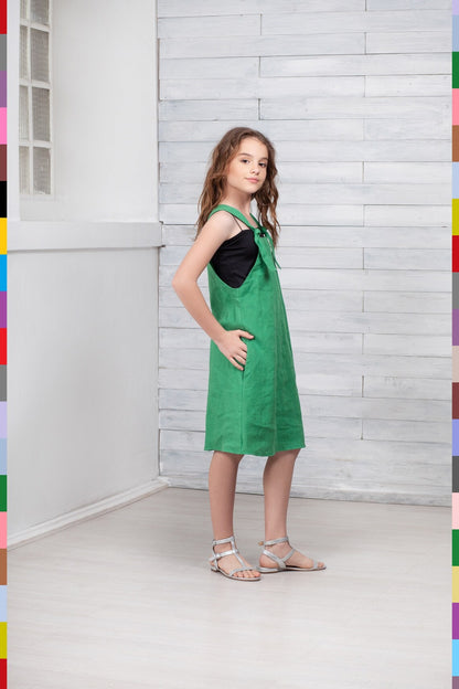 Linen kids dress