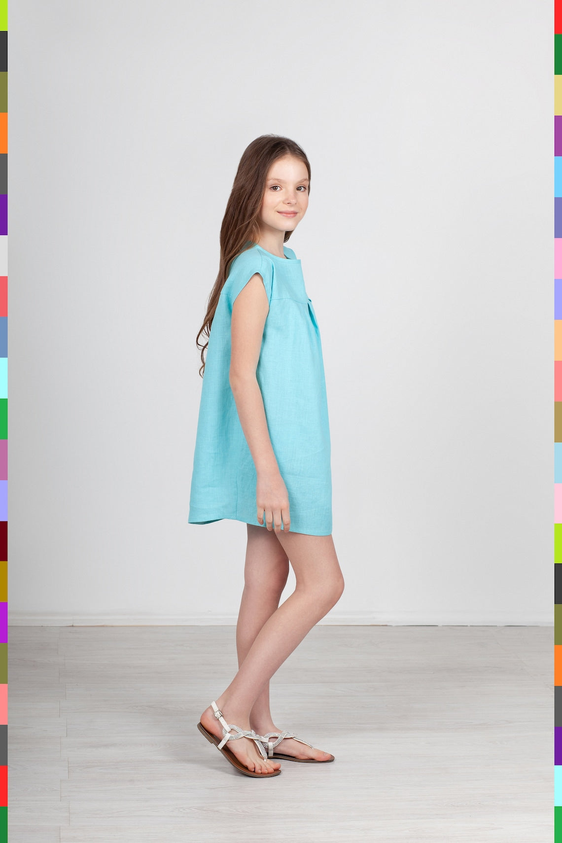 Linen kids dress