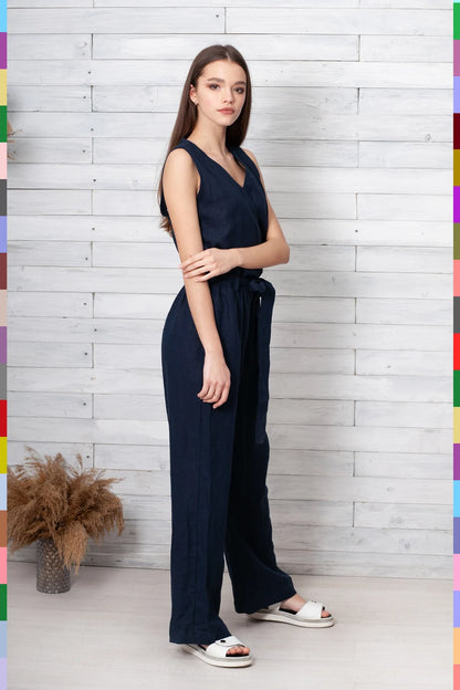 Linen women jumpsuit