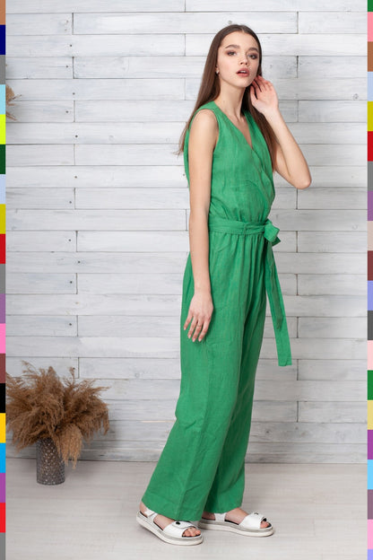 Linen women jumpsuit