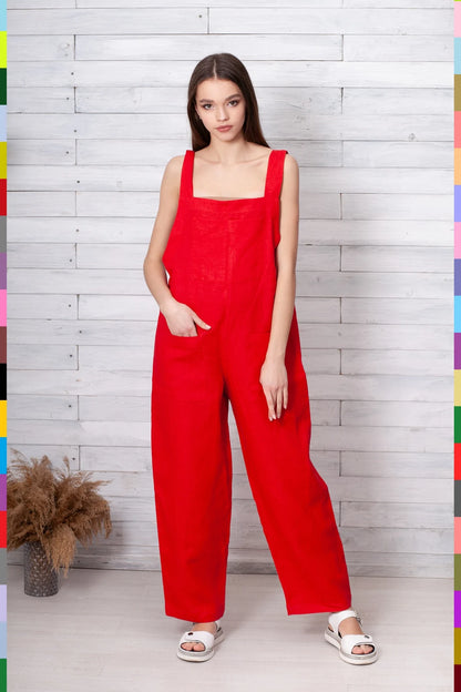 Linen women jumpsuit