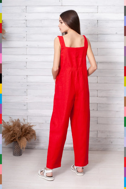 Linen women jumpsuit