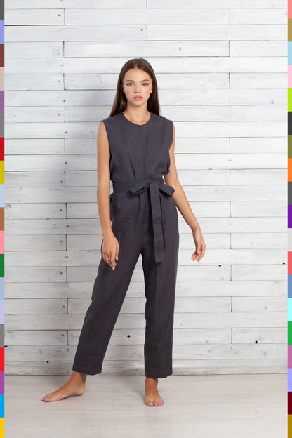 Linen women jumpsuit