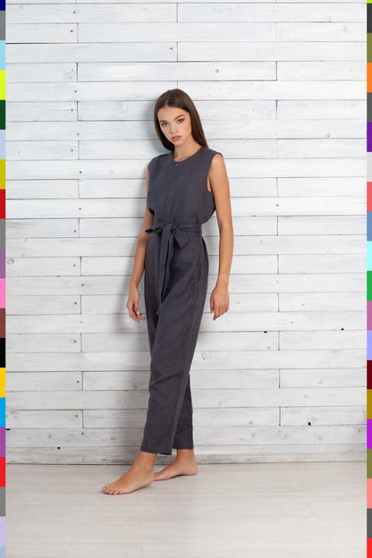 Linen women jumpsuit