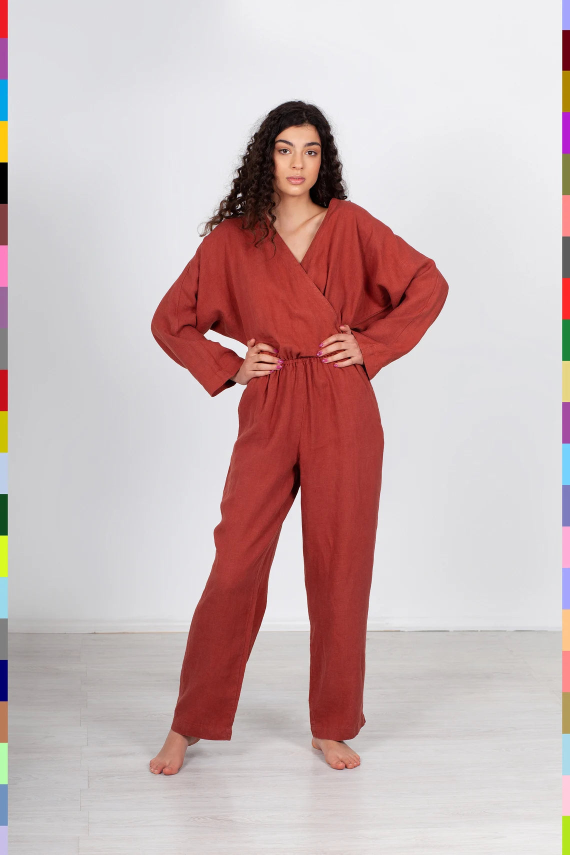 Linen women jumpsuit