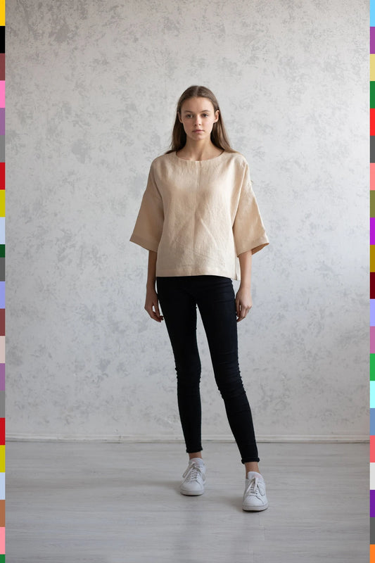 Linen women top