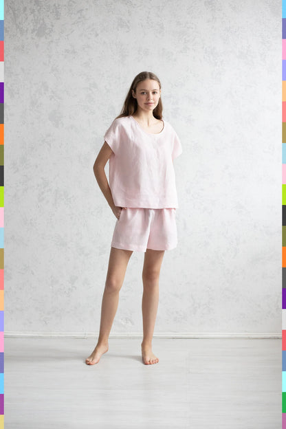 Linen women sleepwear