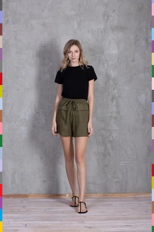 Linen women shorts