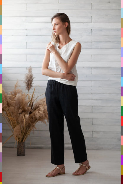 Linen women pants