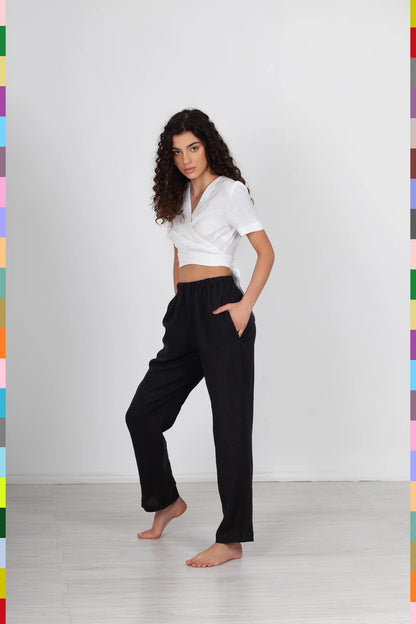 Linen women pants