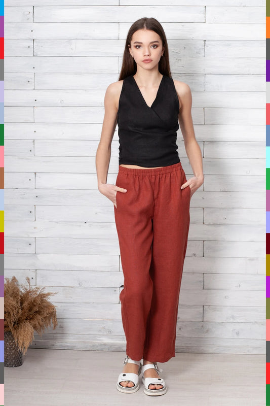 Linen women pants