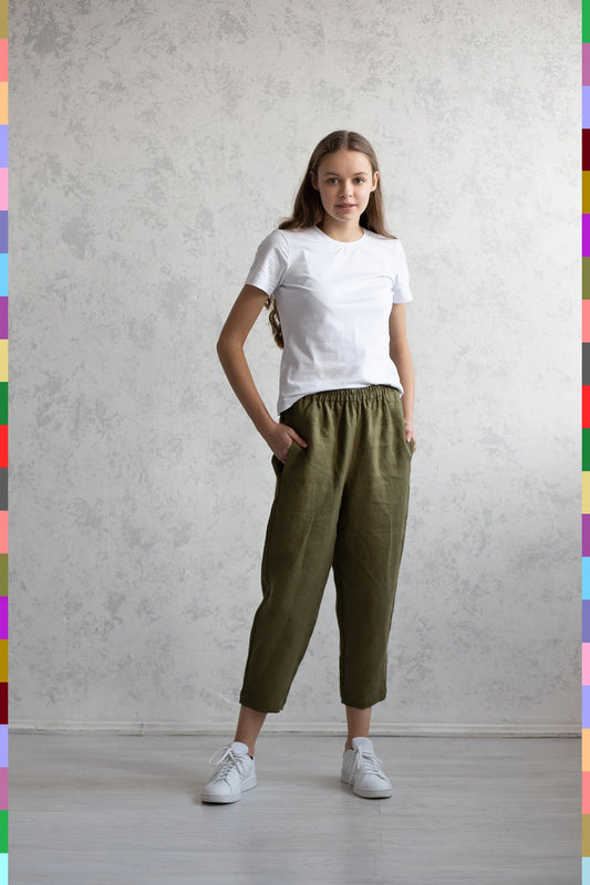 Linen women pants