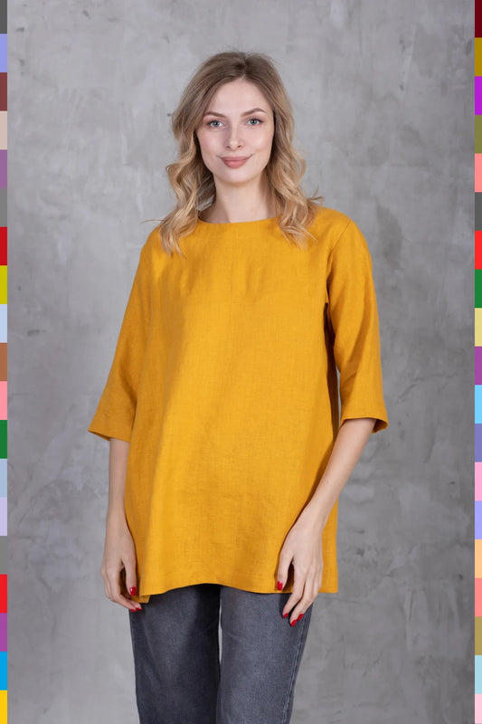 Linen women top