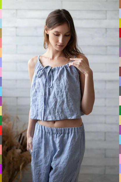 Linen women top