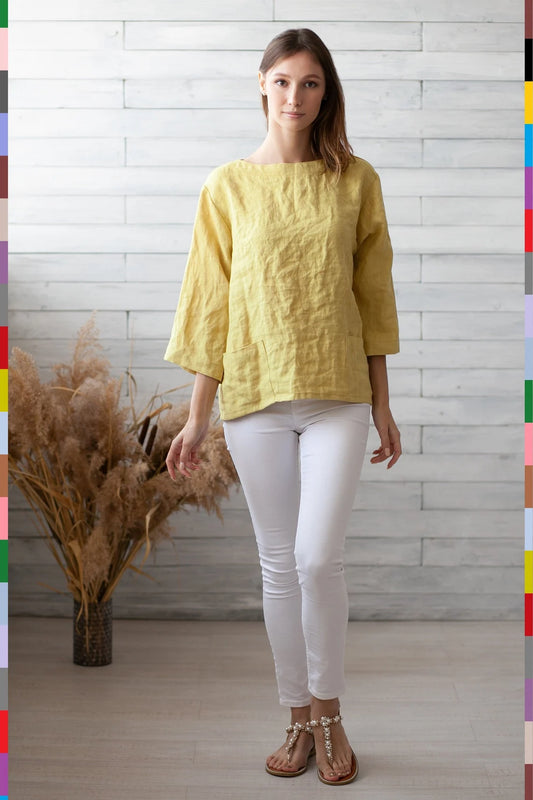 Linen women top