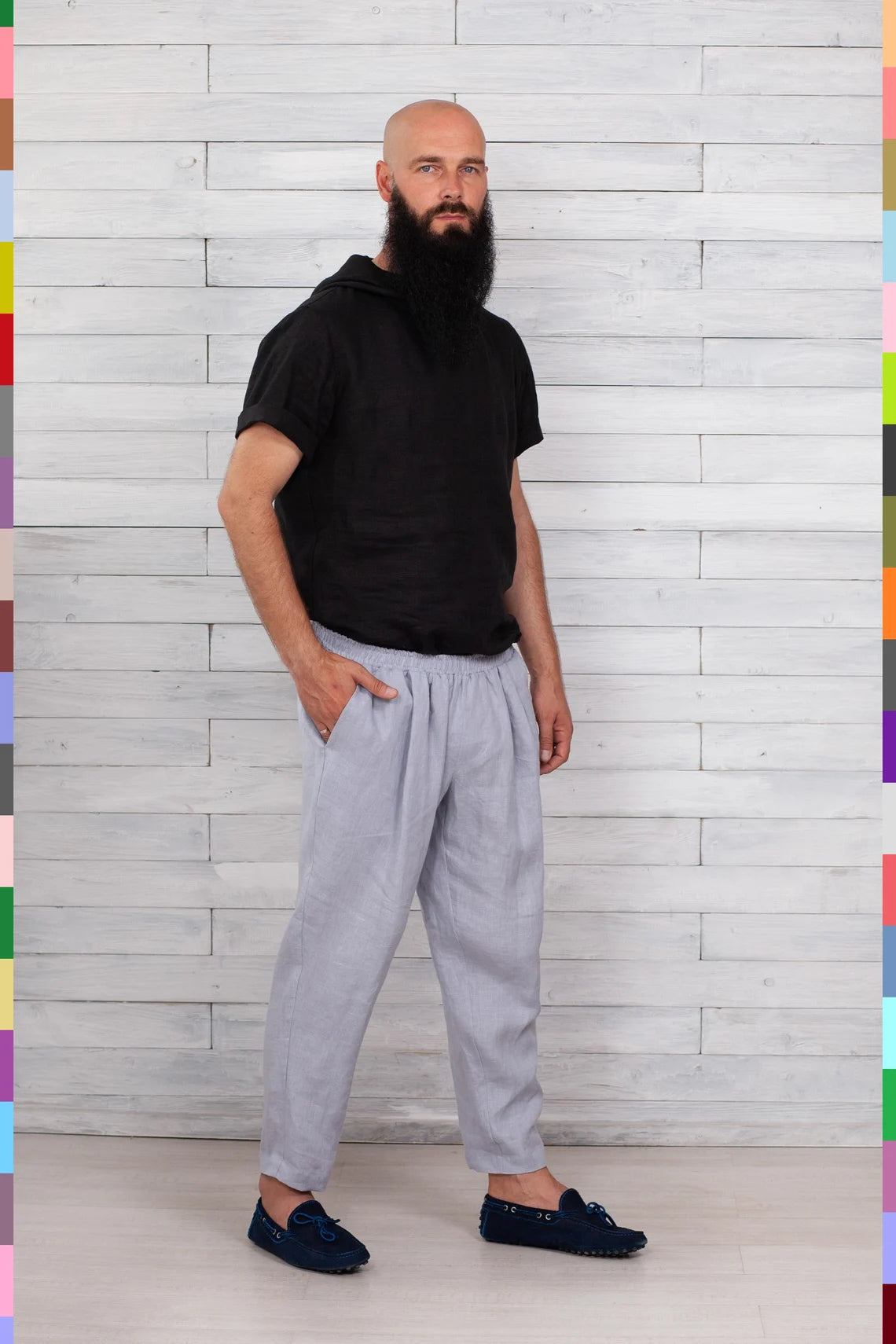 Linen men pants