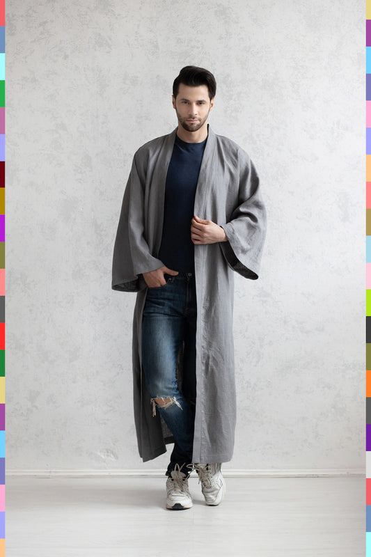 Linen men coat