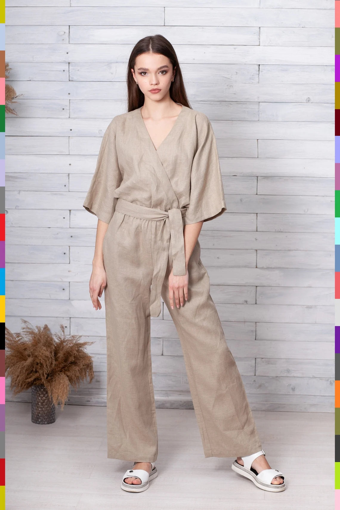 Linen women jumpsuit