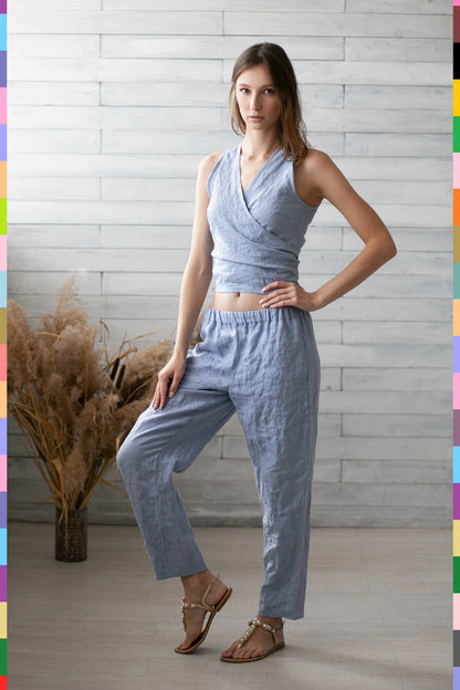 Linen women pants