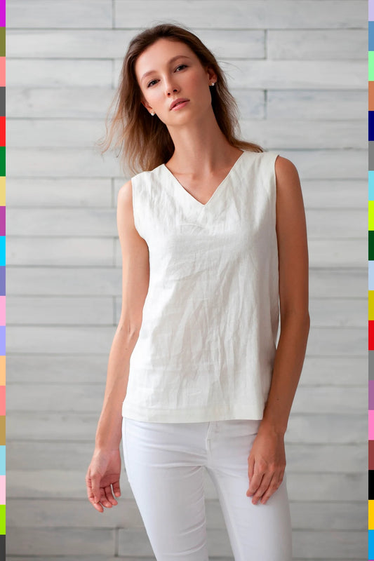 Linen women top