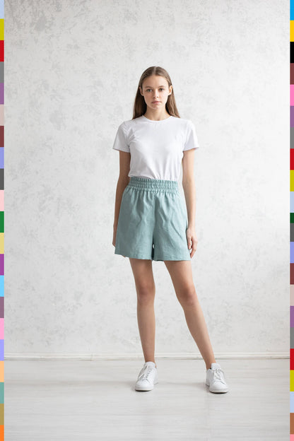 Linen women shorts