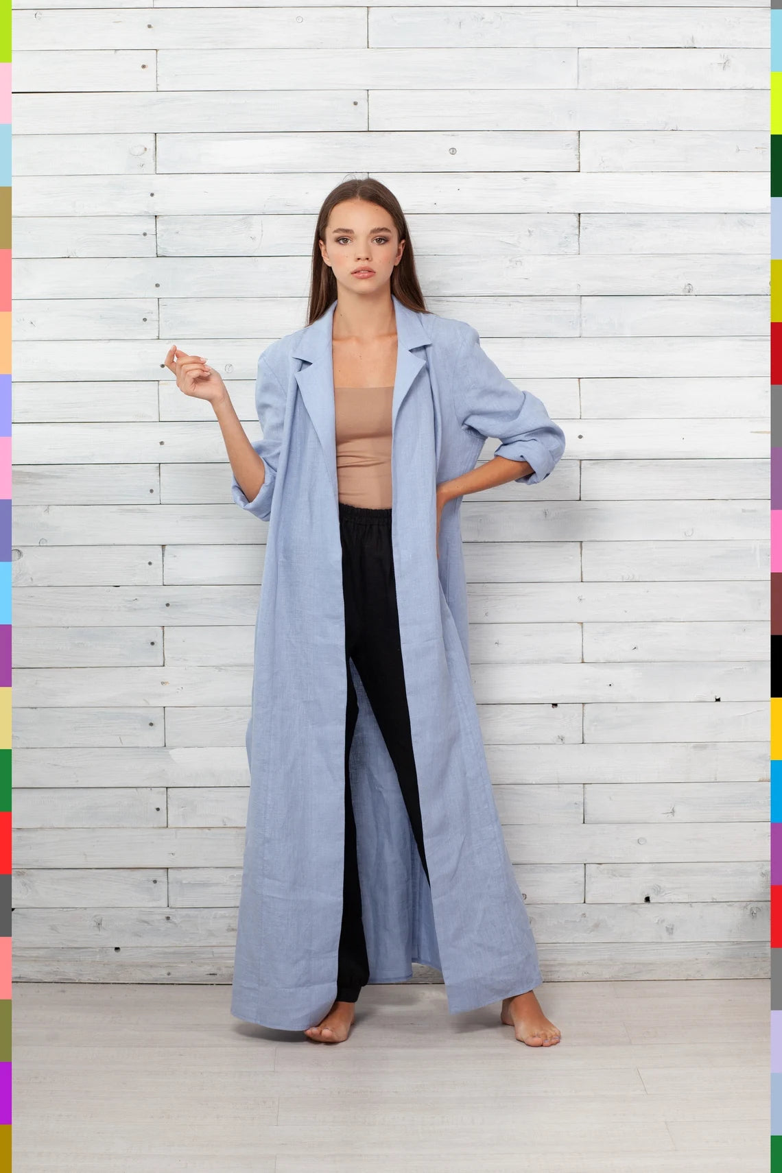 Linen women coat