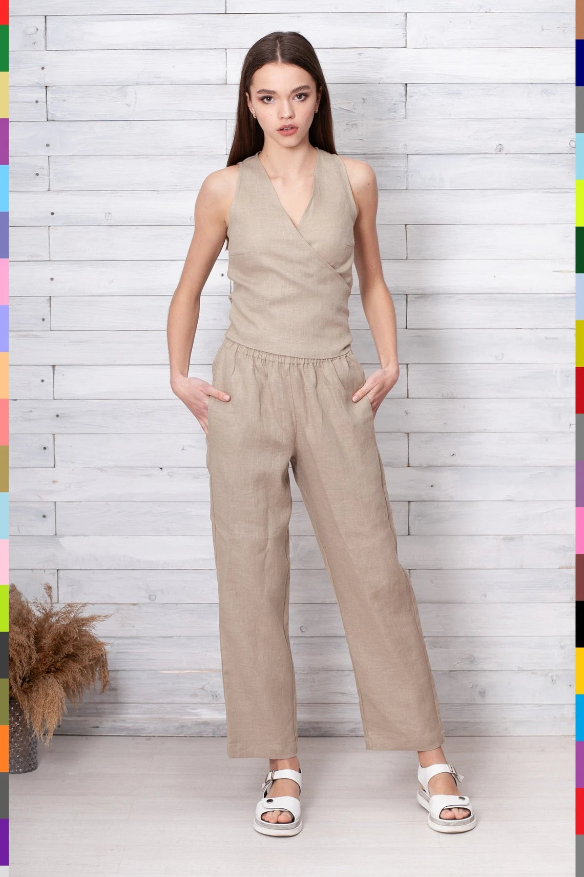 Linen women pants