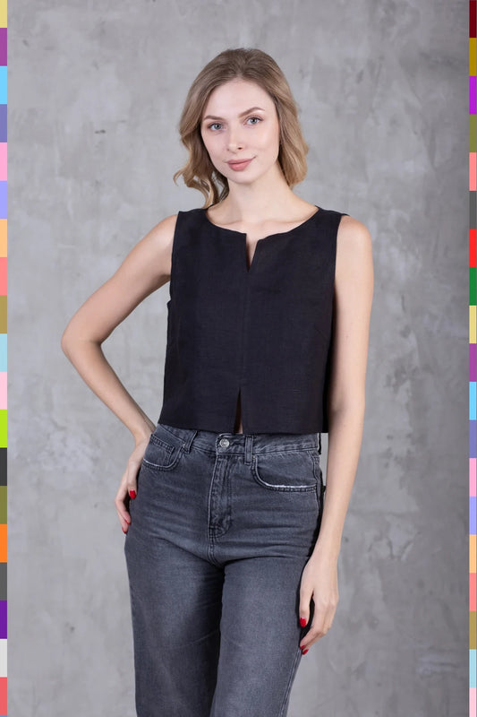 Linen women top