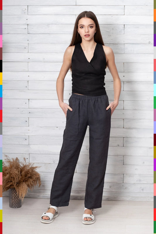 Linen women pants