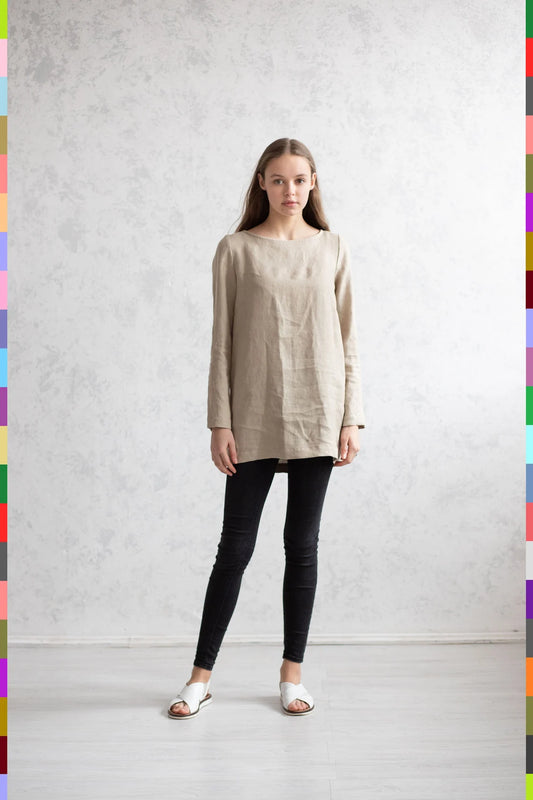 Linen women top