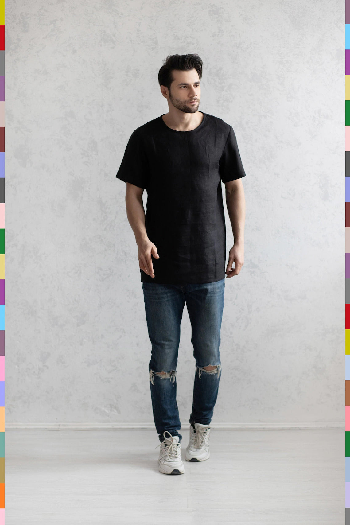 Linen men t-shirt