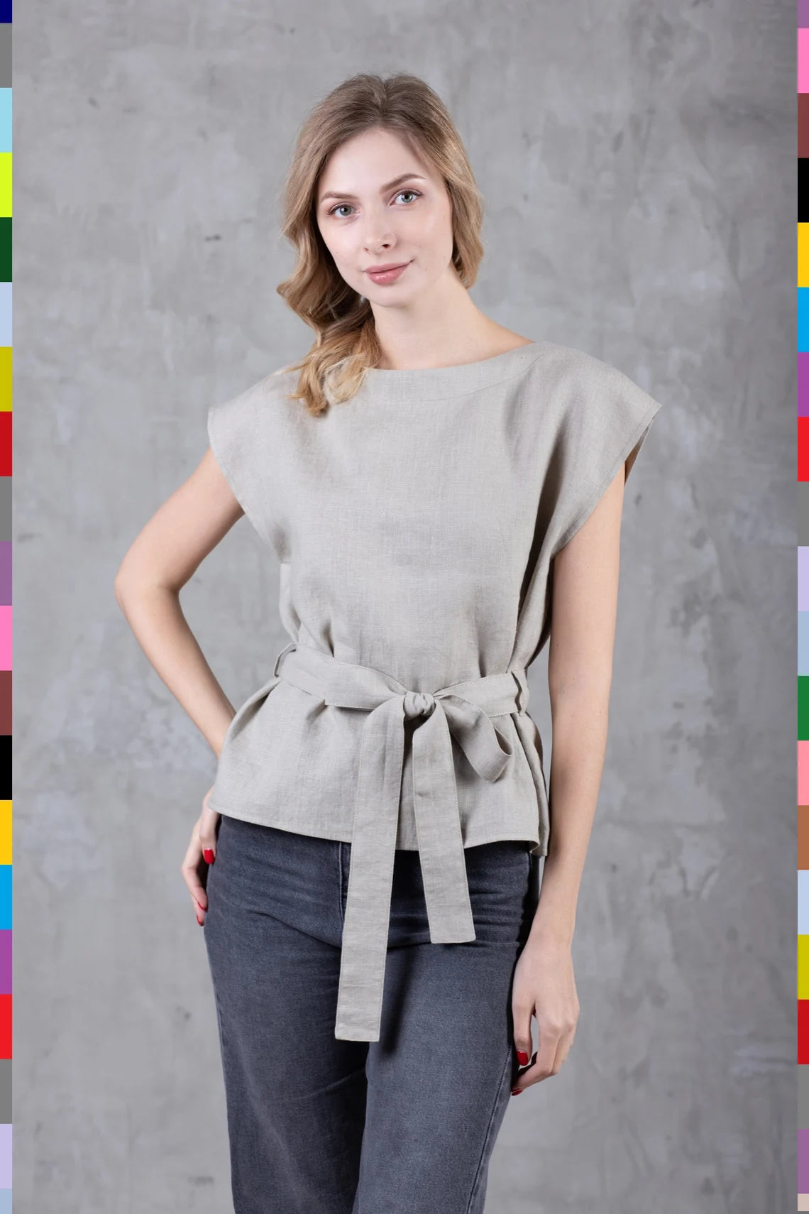 Linen women top