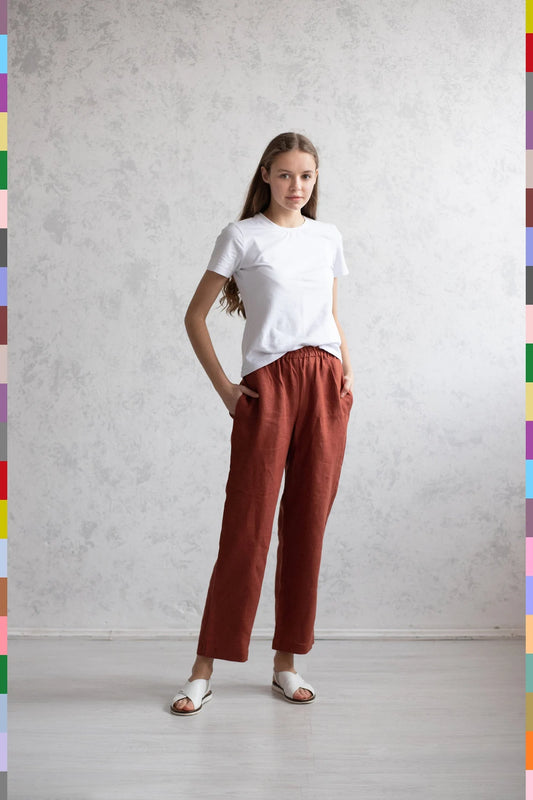 Linen women pants