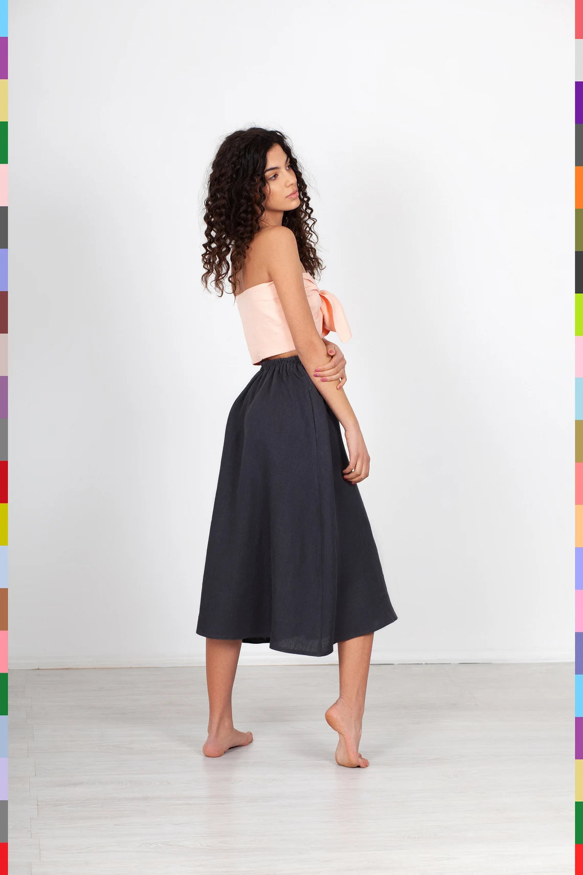 Linen women skirt