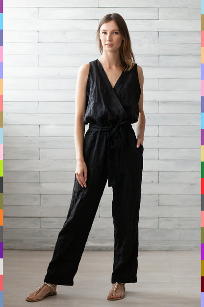 Linen women jumpsuit