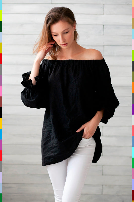 Linen women top