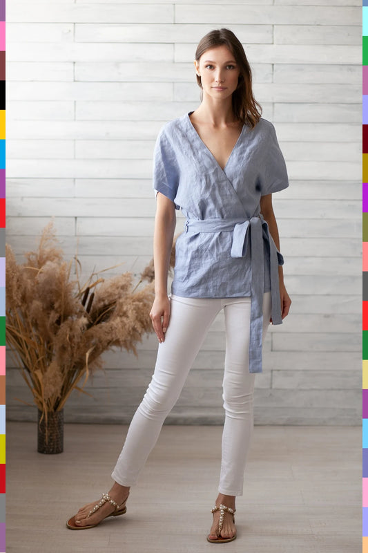 Linen women top