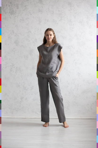 Linen women sleepwear