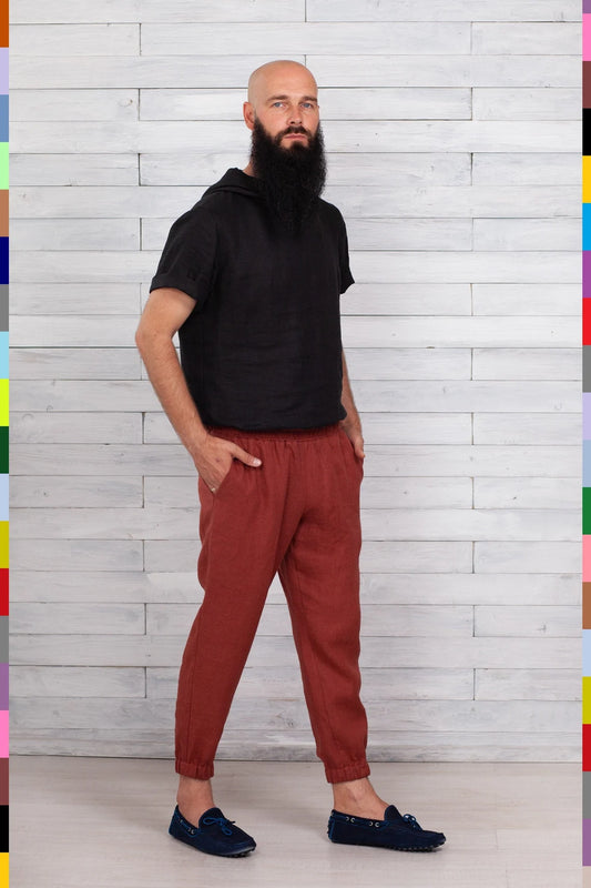 Linen men pants