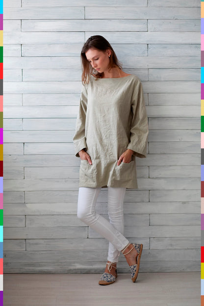 Linen women top